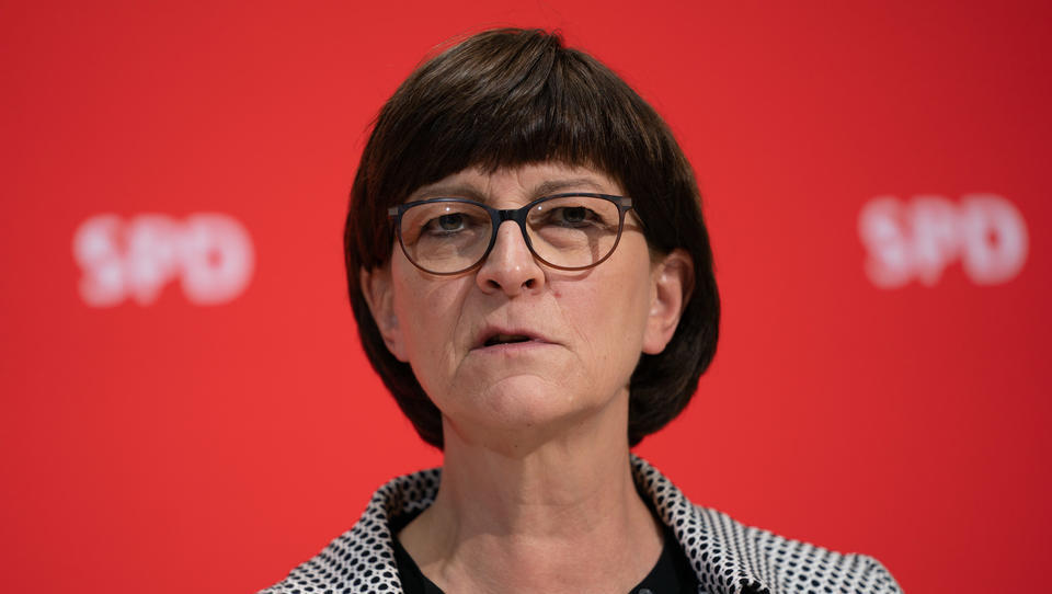 SPD-Chefin Saskia Esken hat Einkünfte in Höhe von 47.000 Euro im Monat
