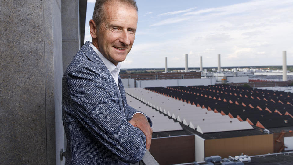 VW-Chef Diess hält Warnungen vor Jobverlusten in der Auto-Industrie für überzogen: 