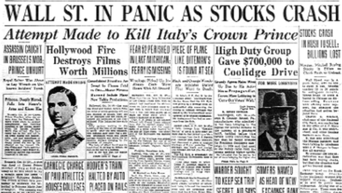 Wie 1929? Panikverkäufe werden den nächsten Börsen-Crash auslösen