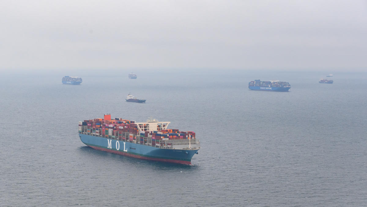 Schiffsstau in Nordsee ist Ärgernis für den deutschen Handel
