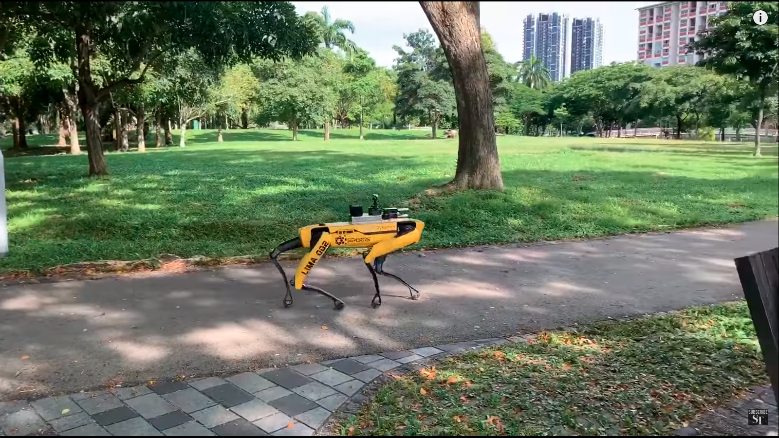 Singapur: Vierbeinige Roboter kontrollieren Corona-Abstandsregeln