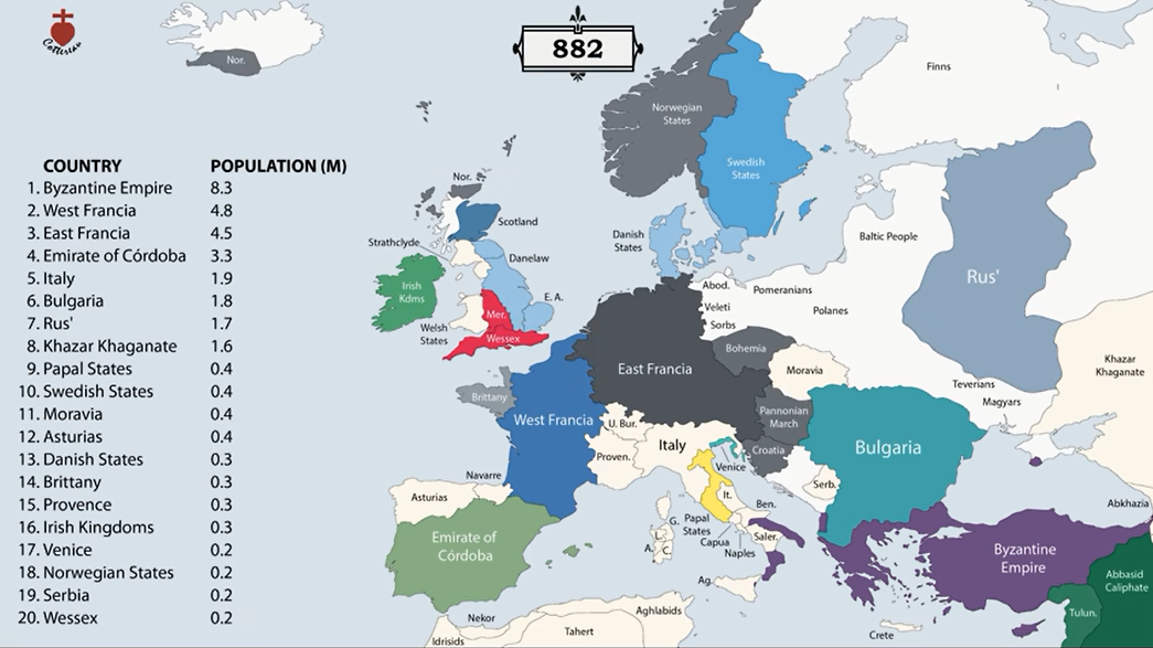 Völkerschlachten: So hat sich Europas Landkarte in 2000 Jahren verändert