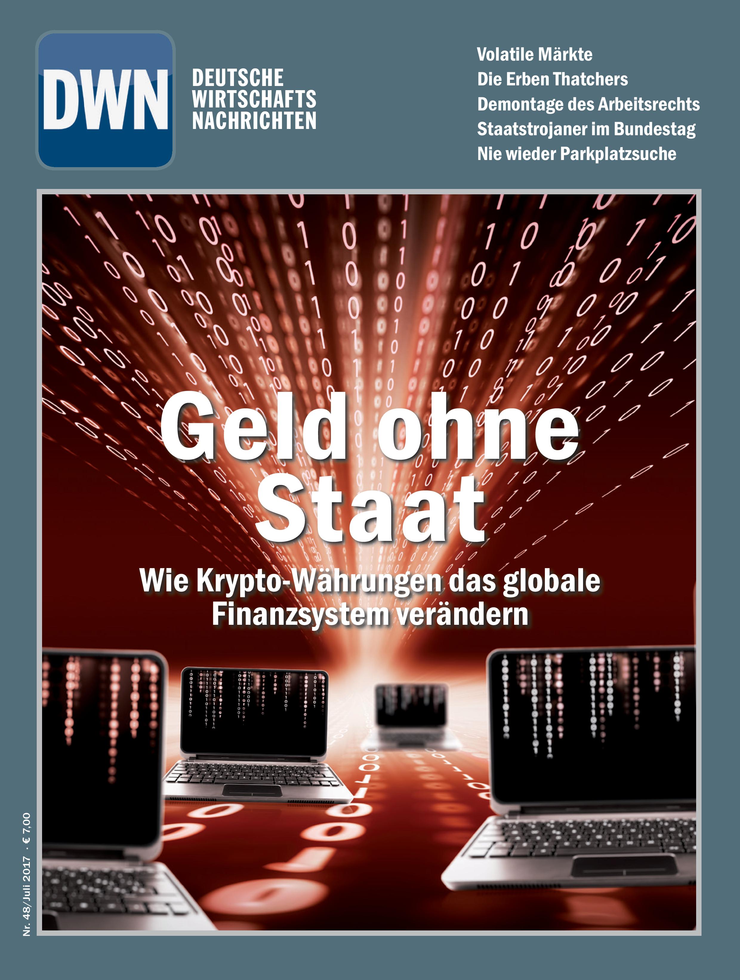 Geld ohne Staat: Wie Kryptowährungen, Juli 2017