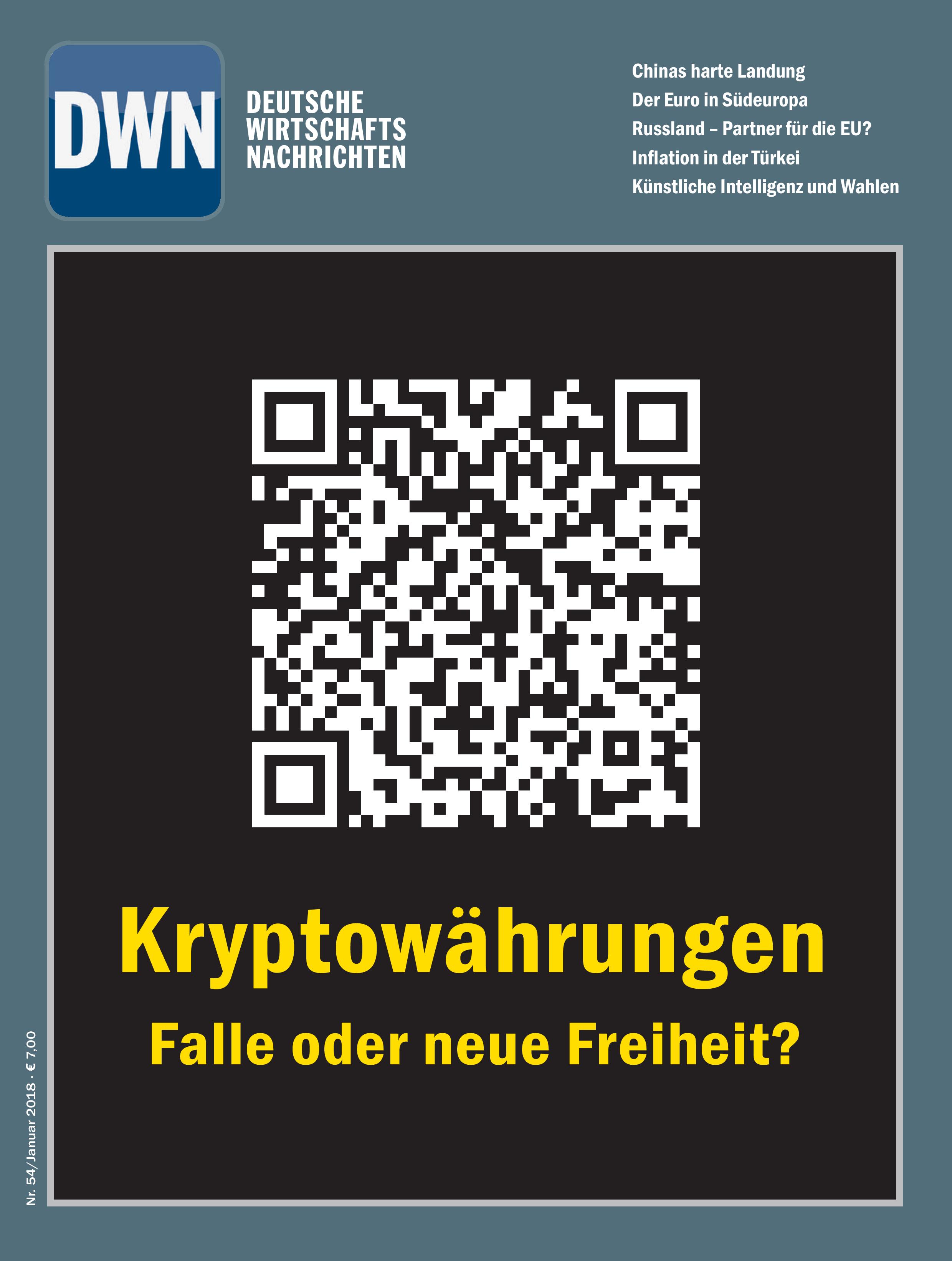 Kryptowährungen: Falle oder neue Freiheit, Januar 2018