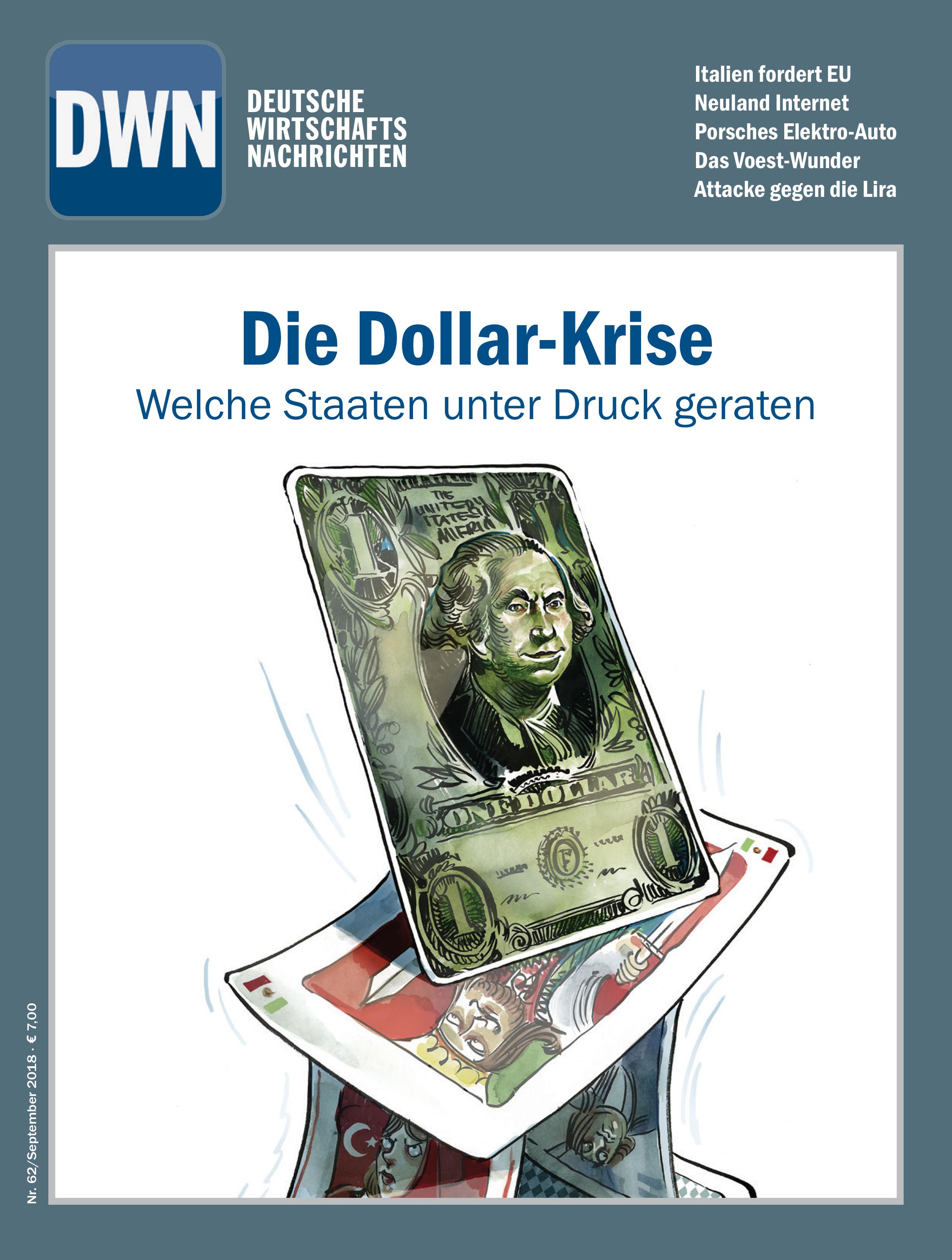 Die Dollar-Krise: Welche Staaten unter Druck geraten, September 2018