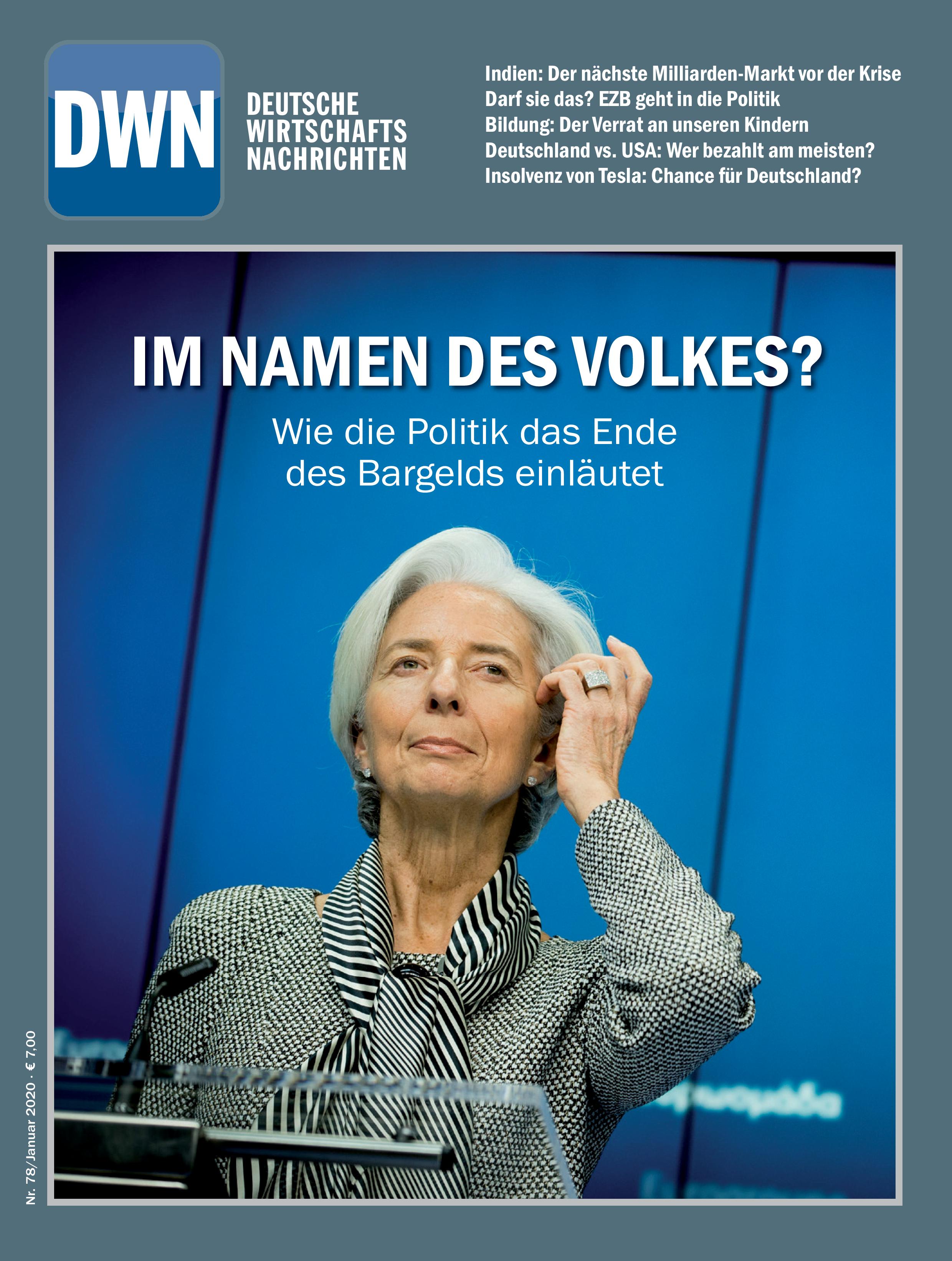 Im Namen des Volkes: Wie die Politik das Ende des Bargelds einläutet, Januar 2020