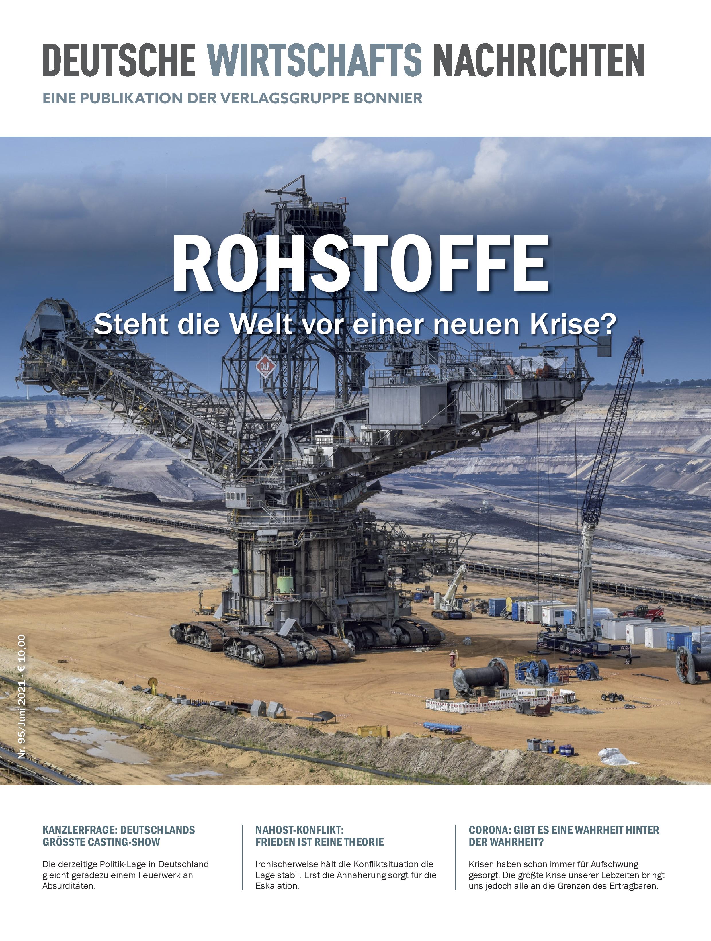 Rohstoffe: Steht die Welt vor einer neuen Krise, Juni 2021