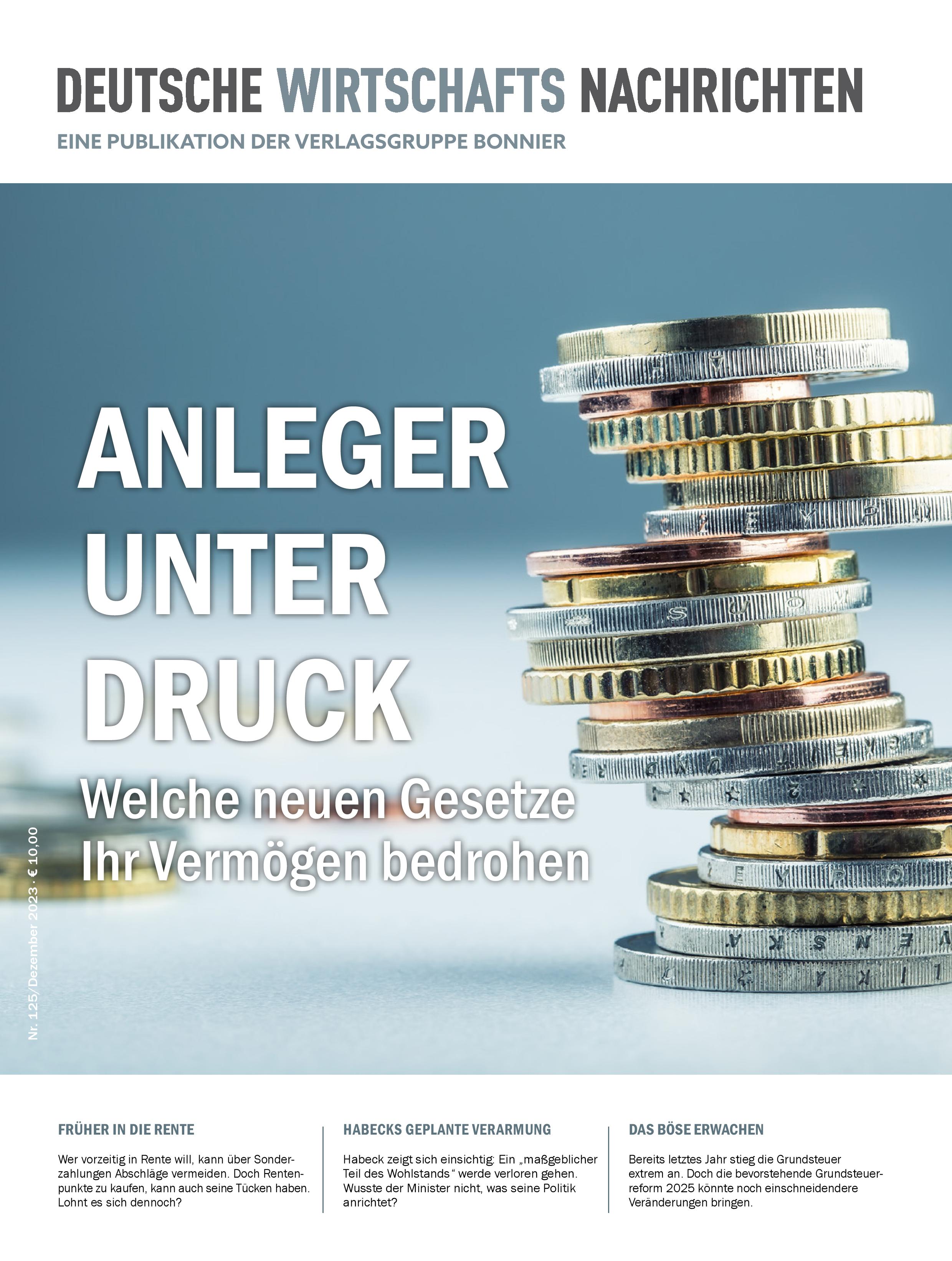 Anleger unter Druck: Welche neuen Gesetze Ihr Vermögen bedrohen, Dezember 2023