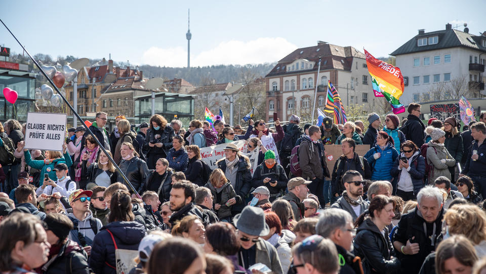 Neue Demo angemeldet: Stuttgart avanciert zum Hotspot der Kritik an den Lockdown-Maßnahmen