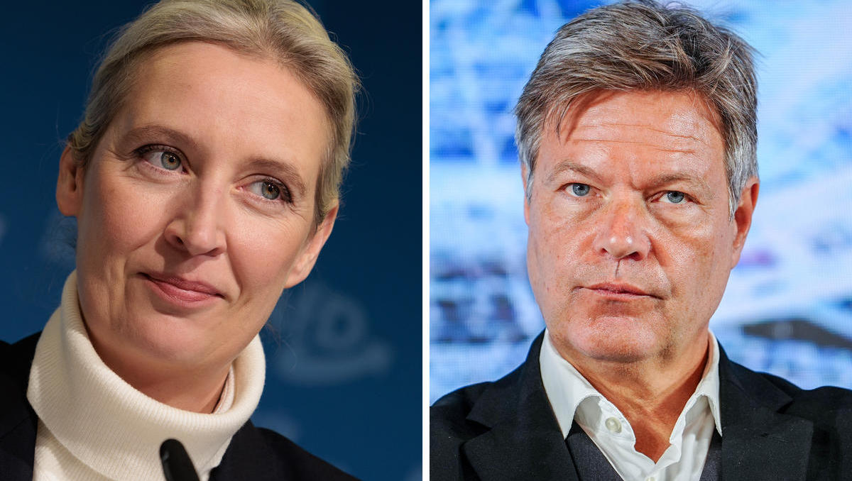 TV-Duell: Absage von Habeck vs. Weidel - Grüne fordern Triell mit Scholz und Merz