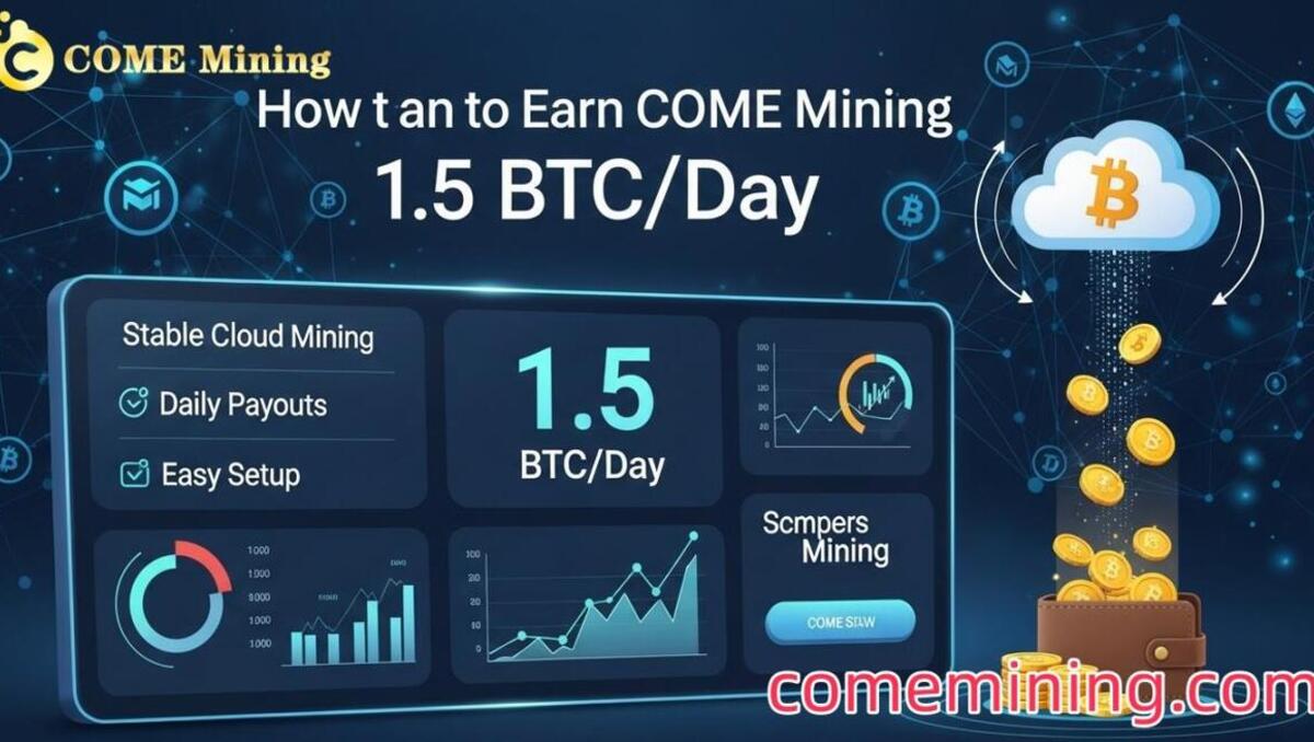 So verdienen Sie 1,5 BTC pro Tag mit dem stabilen Cloud-Mining von COME Mining