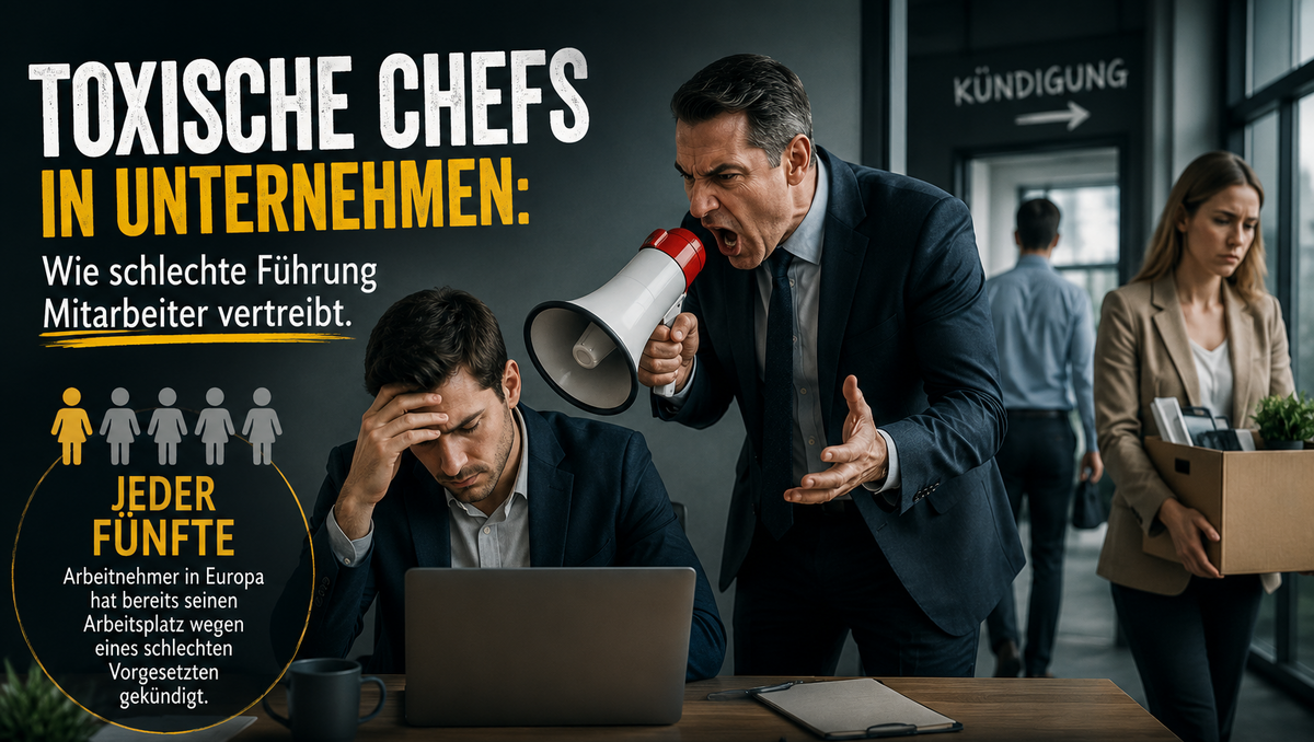 Toxische Chefs: Wie schlechte Führung Mitarbeiter vertreibt – und welche Lösung es gibt 