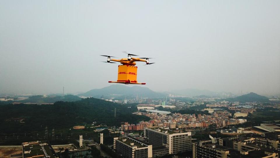 DHL startet Drohnen-Transport-Service in China