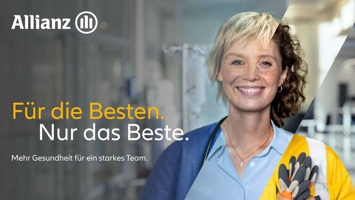 Allianz setzt neue Maßstäbe in der Mitarbeitergesundheit                       