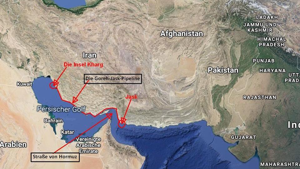 Iran umgeht mit neuer Öl-Pipeline die Straße von Hormuz