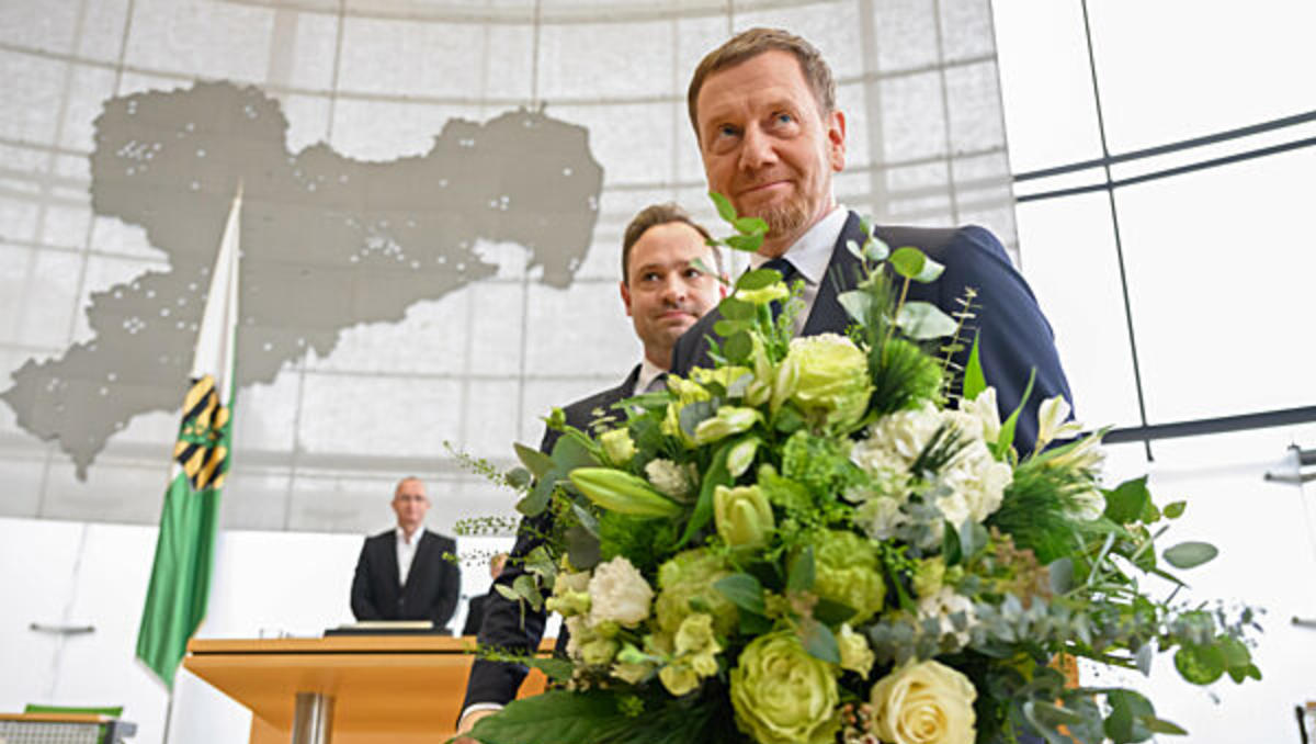 Kretschmer als sächsischer Ministerpräsident wiedergewählt, Sieg im zweiten Wahlgang