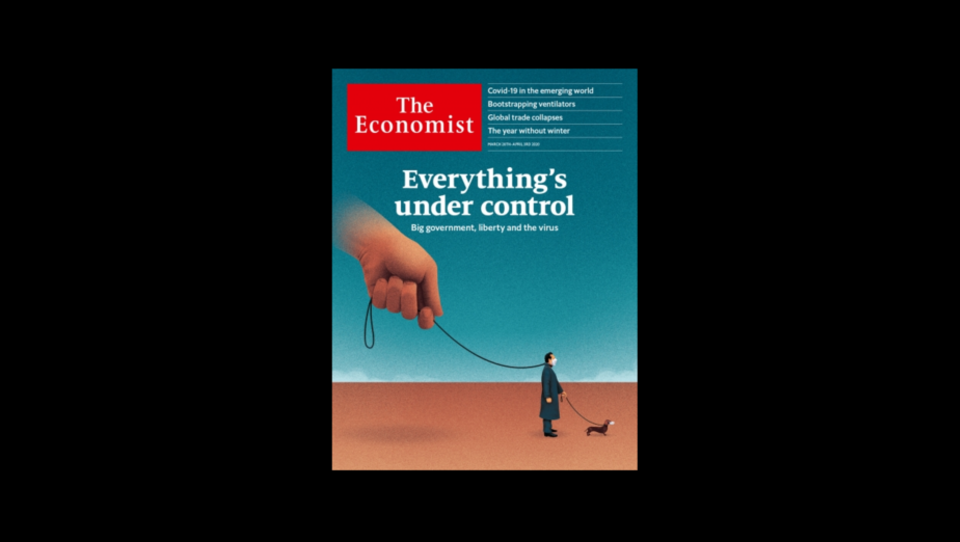März 2020: Cover der Zeitung „The Economist“ war vielsagend 