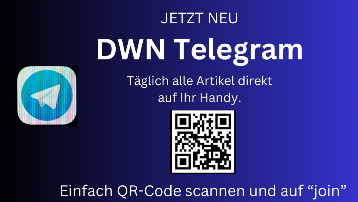 Bleiben Sie informiert – mit dem Telegram-Kanal der Deutschen Wirtschaftsnachrichten!