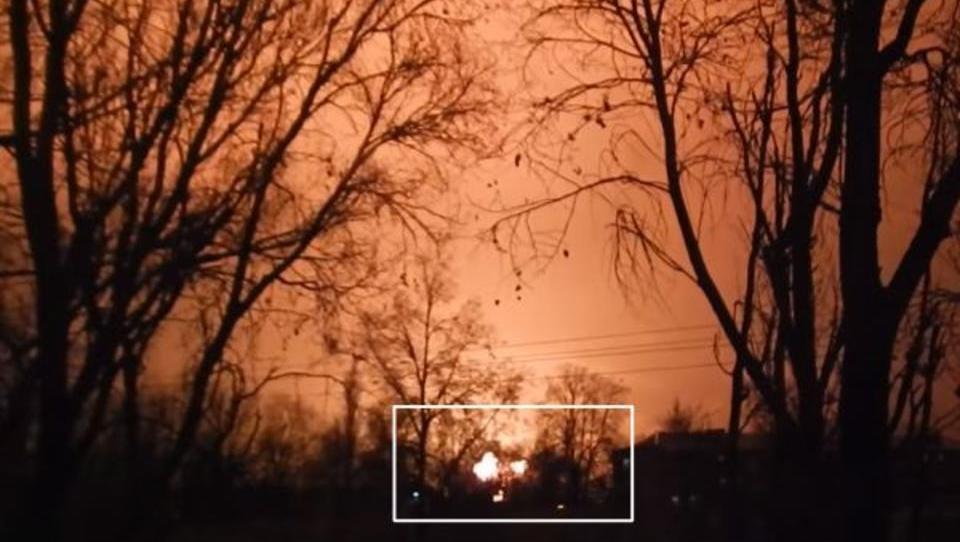 Riesige Explosion erschüttert ukrainische Stadt