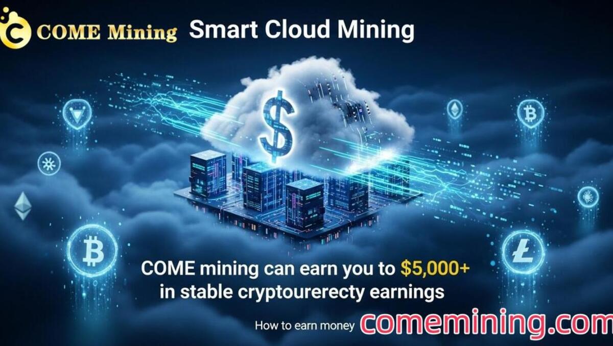 Smart Cloud Mining: Durch COME-Mining können Sie bis zu 5.000 $+ an stabilen Kryptowährungseinnahmen erzielen