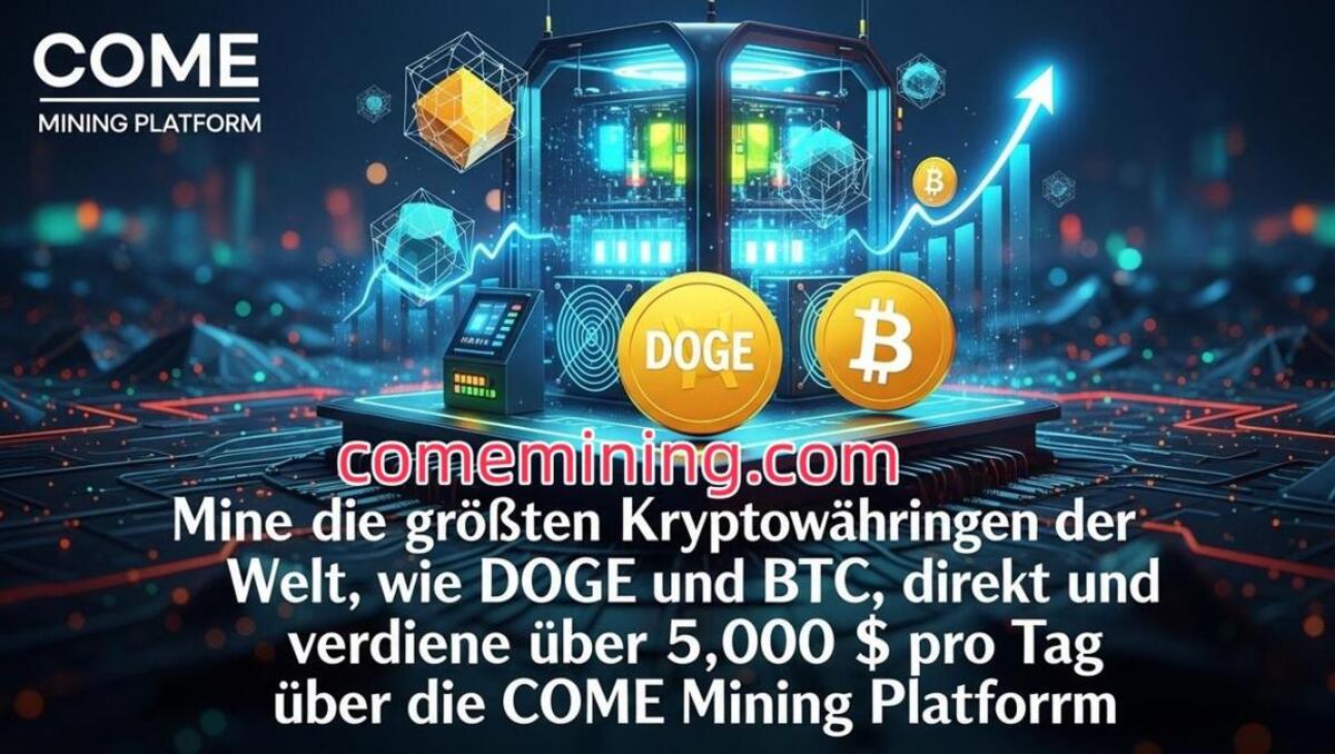 Führen Sie die weltweit größten Kryptowährungen wie DOGE und BTC direkt ein und erzielen Sie über die COME-Mining-Plattform einen Gewinn von über 5.000 US-Dollar pro Tag.