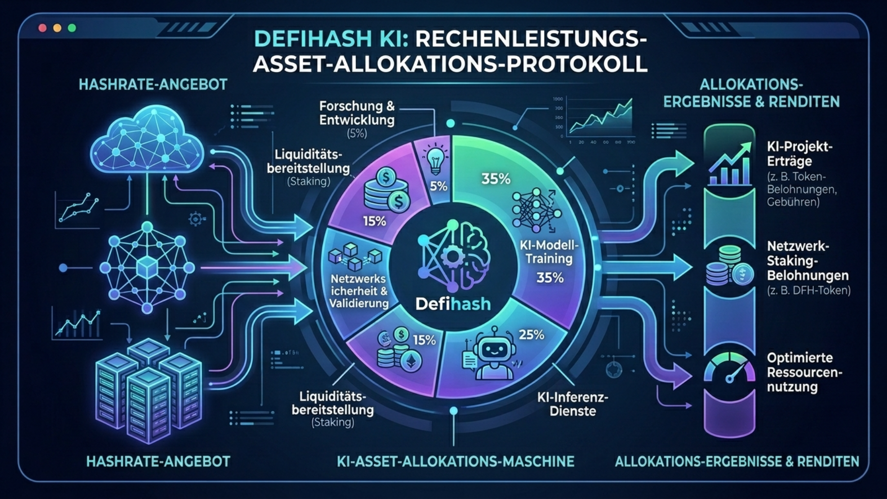 DeFi-Hashing nutzt die Rechenleistung künstlicher Intelligenz, um das Vermögen der Nutzer zu mehren.