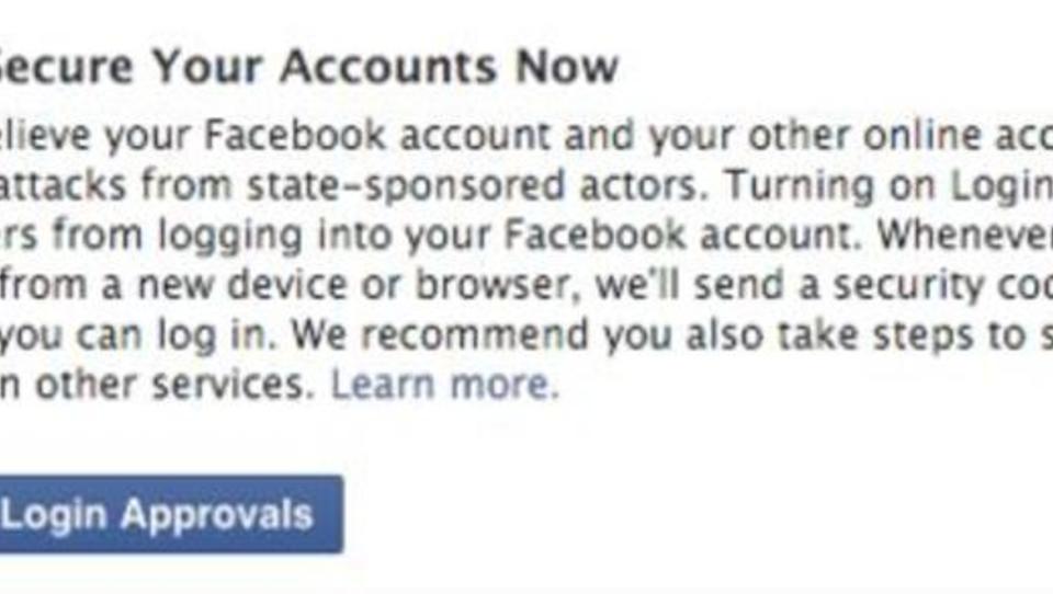 Facebook warnt Nutzer vor staatlichen Hacker-Angriffen
