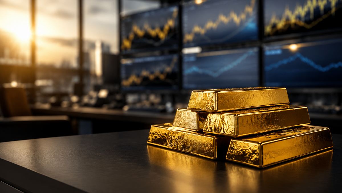 Goldpreis aktuell: Gold fällt zum Wochenstart auf Siebenwochentief
