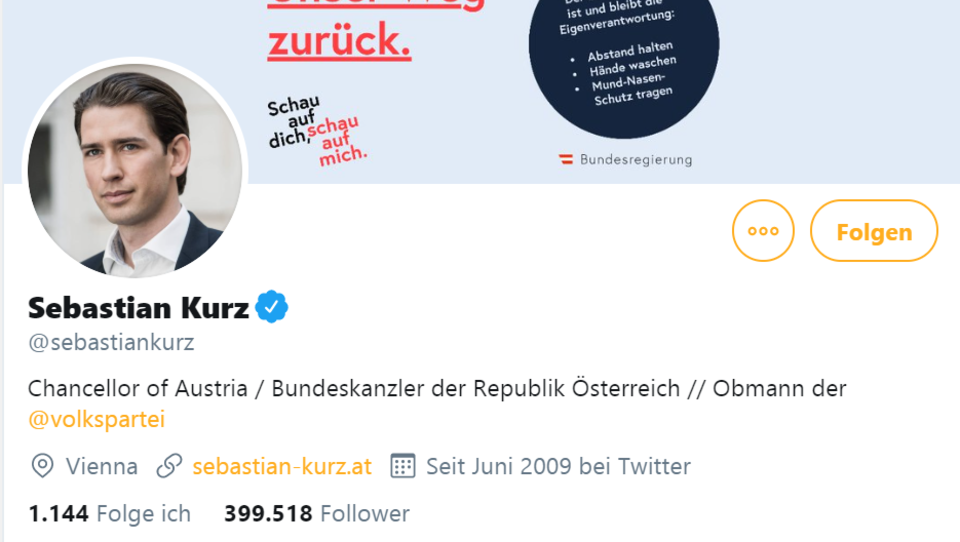 Enthüllung: Ösi-Kanzler Kurz hat fast 200.000 Fake-Follower auf Twitter 