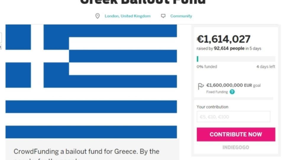 Crowdfunding: Brite sammelt Geld für Griechenland-Rettung