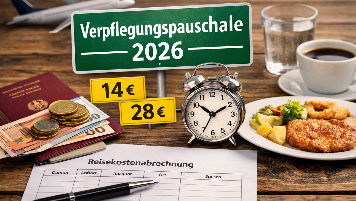 Verpflegungspauschale 2026: Wie Sie Spesensätze berechnen und was zu beachten ist