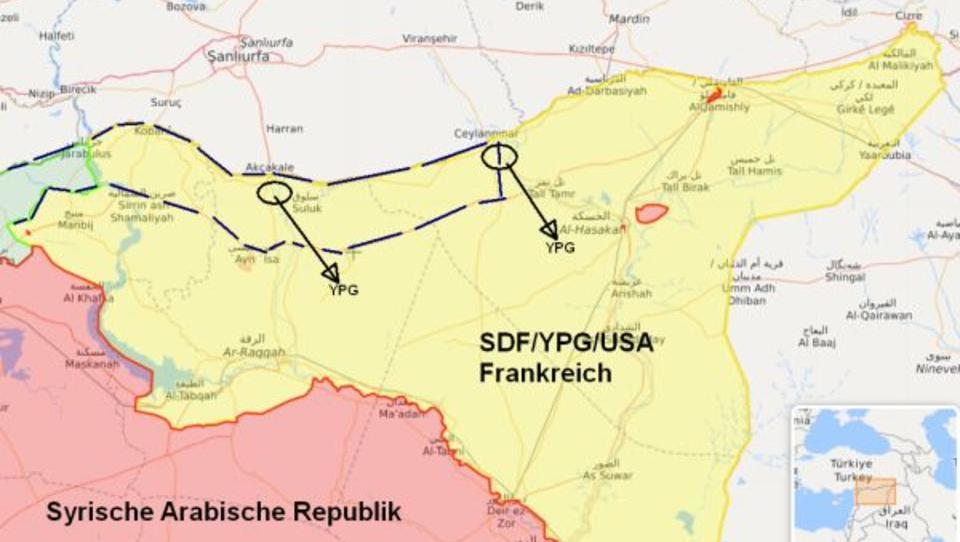Syrien: Kurden-Milizen ziehen sich von türkischer Grenze zurück